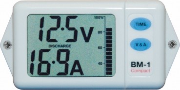 NASA - Batteriemonitor BM-1 Compact - weiß / 12V