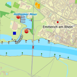 Der Rhein Koblenz bis Tolkammer Deutsche Binnenwasserstraßen 7 Sportboot/Karte 